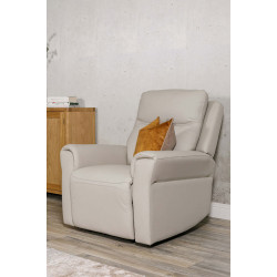 Regent Electric Recliner Leather Stone